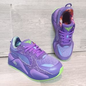 PUMA RS-X Lamelo Ball Galaxy Purple Green Sneakers 6 Youth Shoes